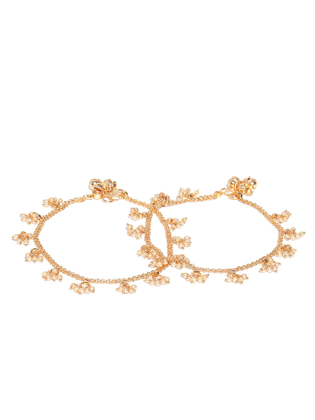 Set Of 2 18K Gold-Plated Stone-Studded For Women And Girls