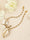 Set of 2 Gold Plated Stone Studded Anklets