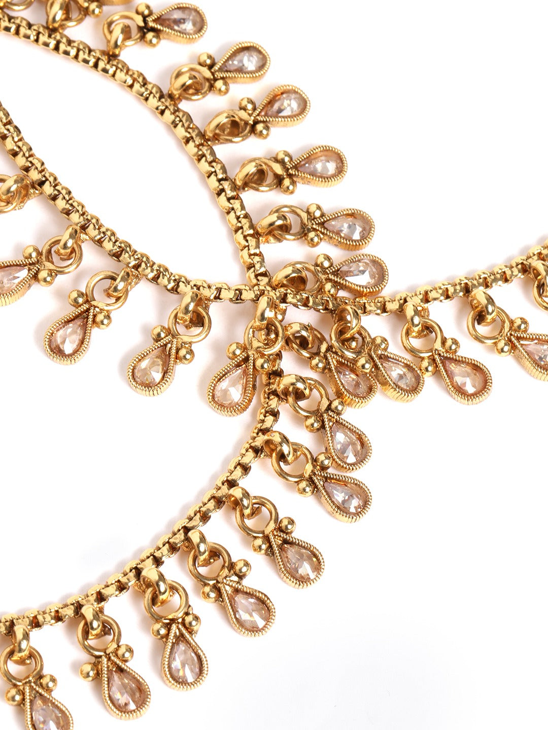 Shruti - Gold Plated Kundan Anklets-Set of 2