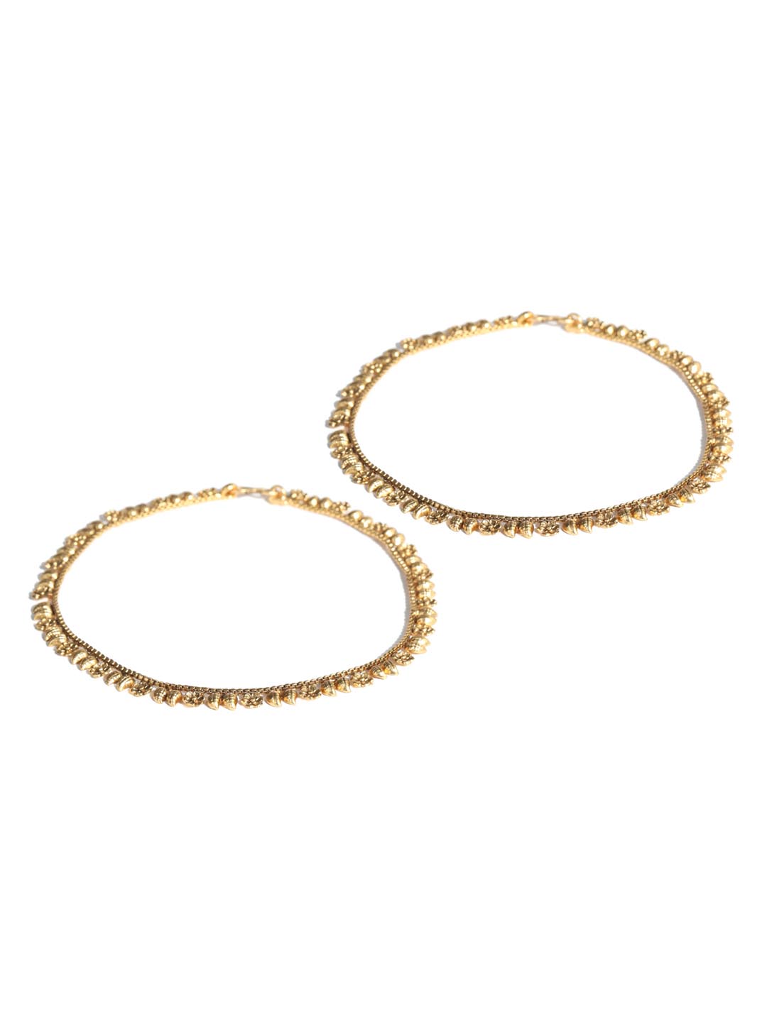 Gold Plated Floral Anklets