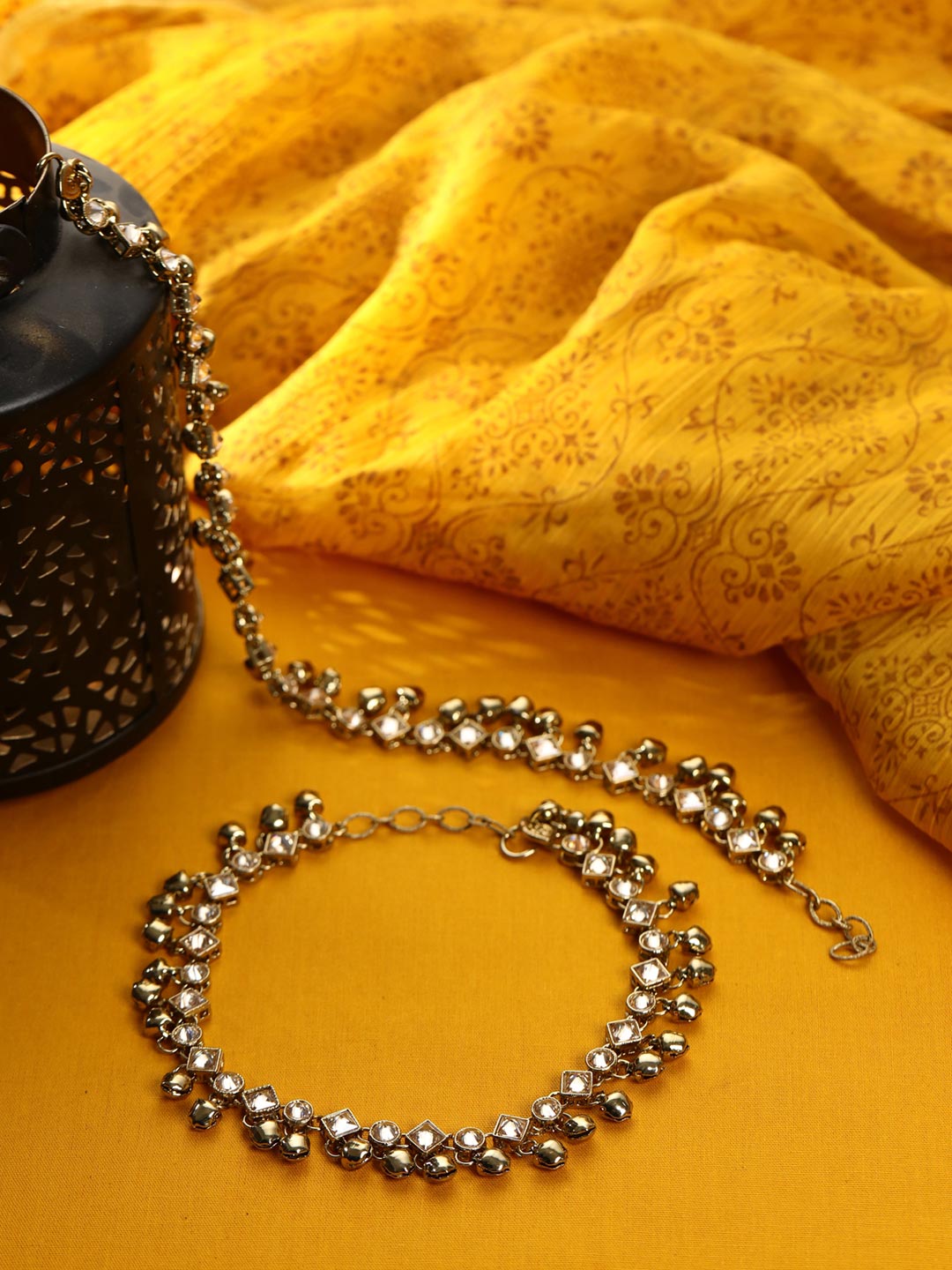 Kundan Ghungroo Gold Plated Anklets – Priyaasi