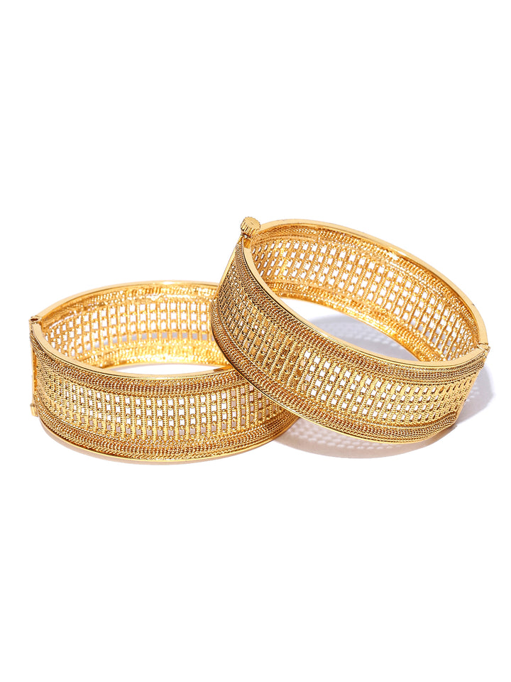 Traditional Gold Plated Bracelet Bangles Set