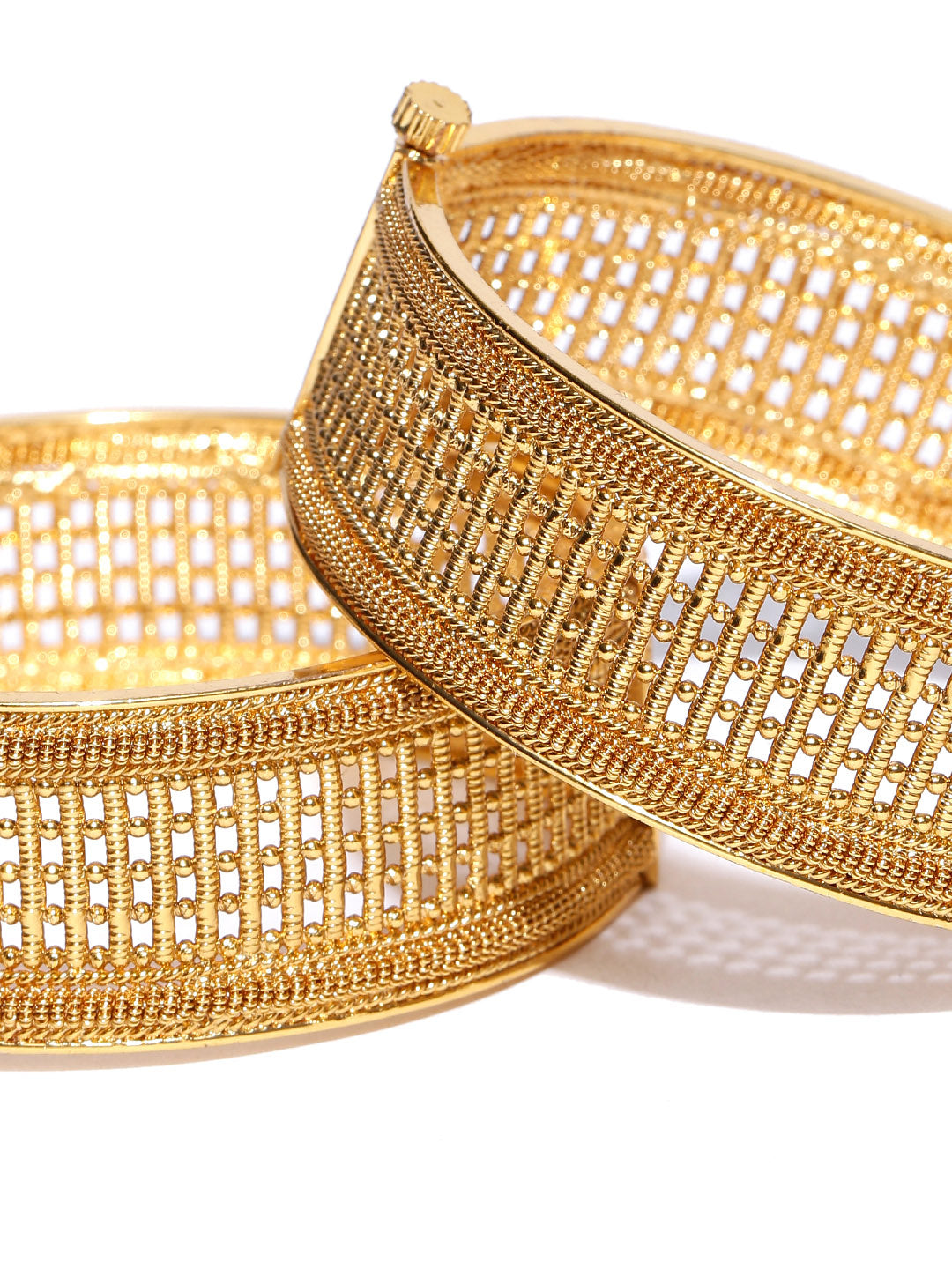 Traditional Gold Plated Bracelet Bangles Set