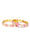Gulabo - Set of 2 Floral Gold-Plated Stones Studded Pink & White Meenakari Bangles