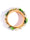 Set Of 18 Floral Handcrafted Silk Threaded Bangles For Mehandi in Peach And Green Color