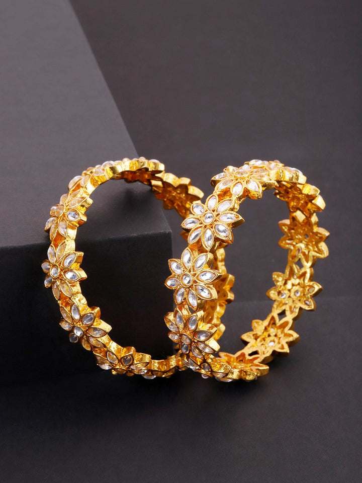 2 Gold-Plated Gold Bangle