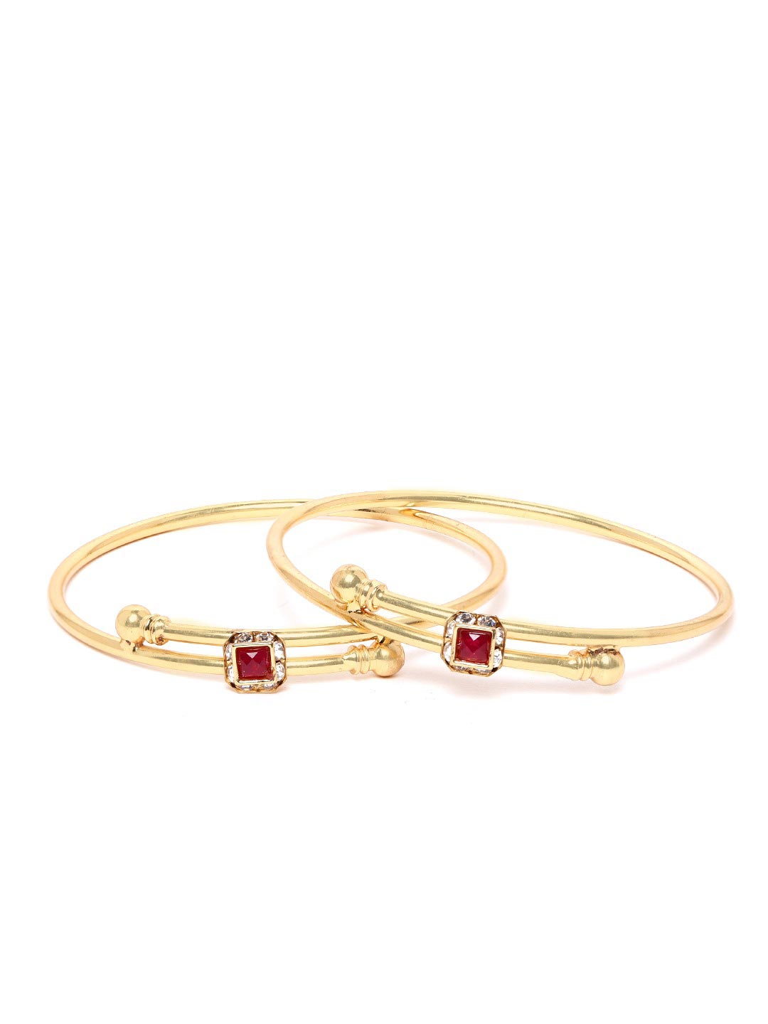 Set of 2 Stones Studded Bangles