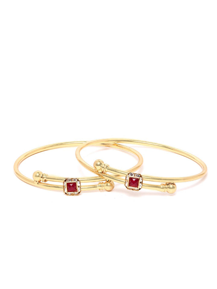 Set of 2 Stones Studded Bangles