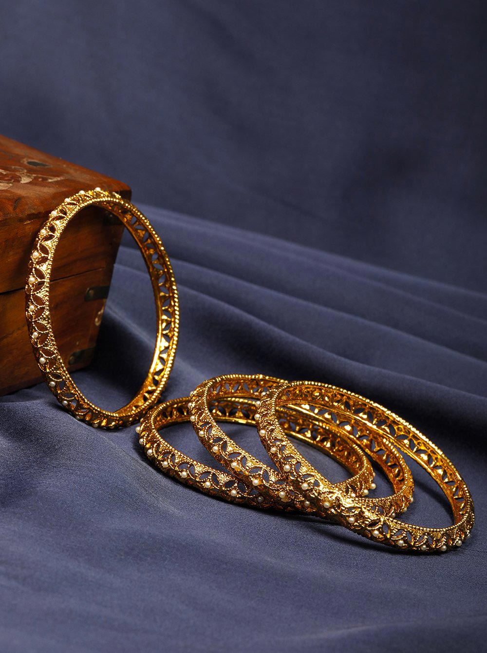 Set of 4 Gold Plated Bangles