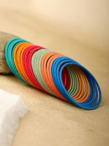 Set of 24 Multi-Color Bangles