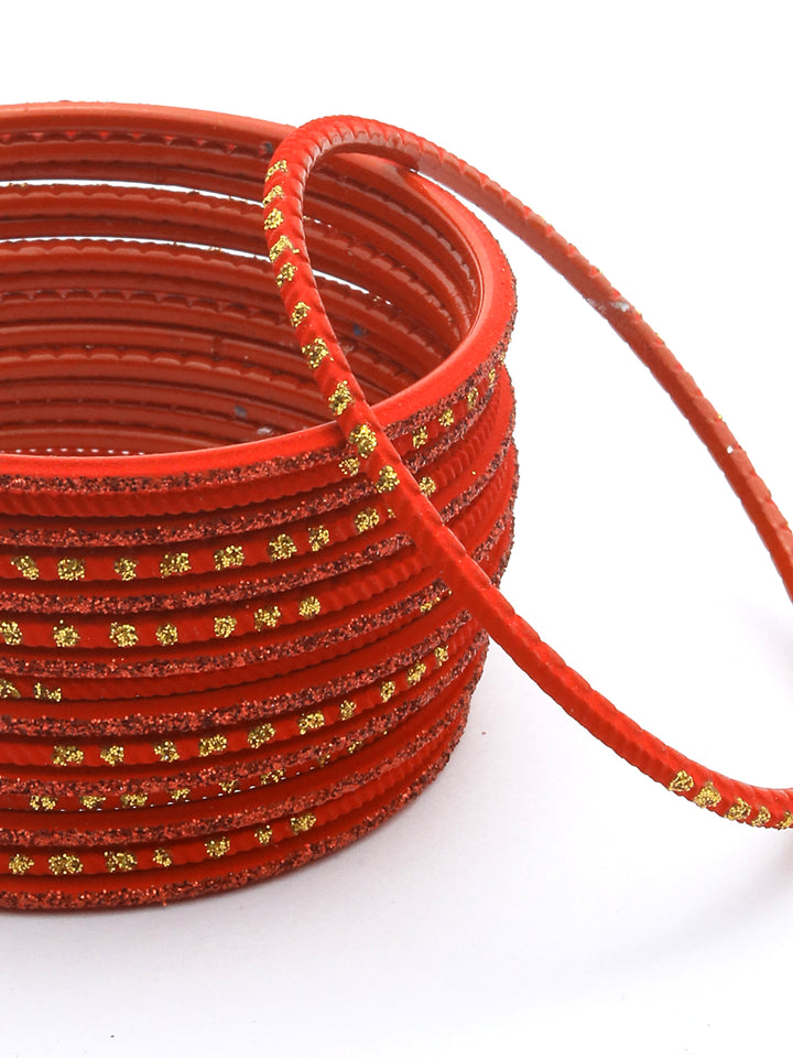 Red Set of 16 Bangle Set