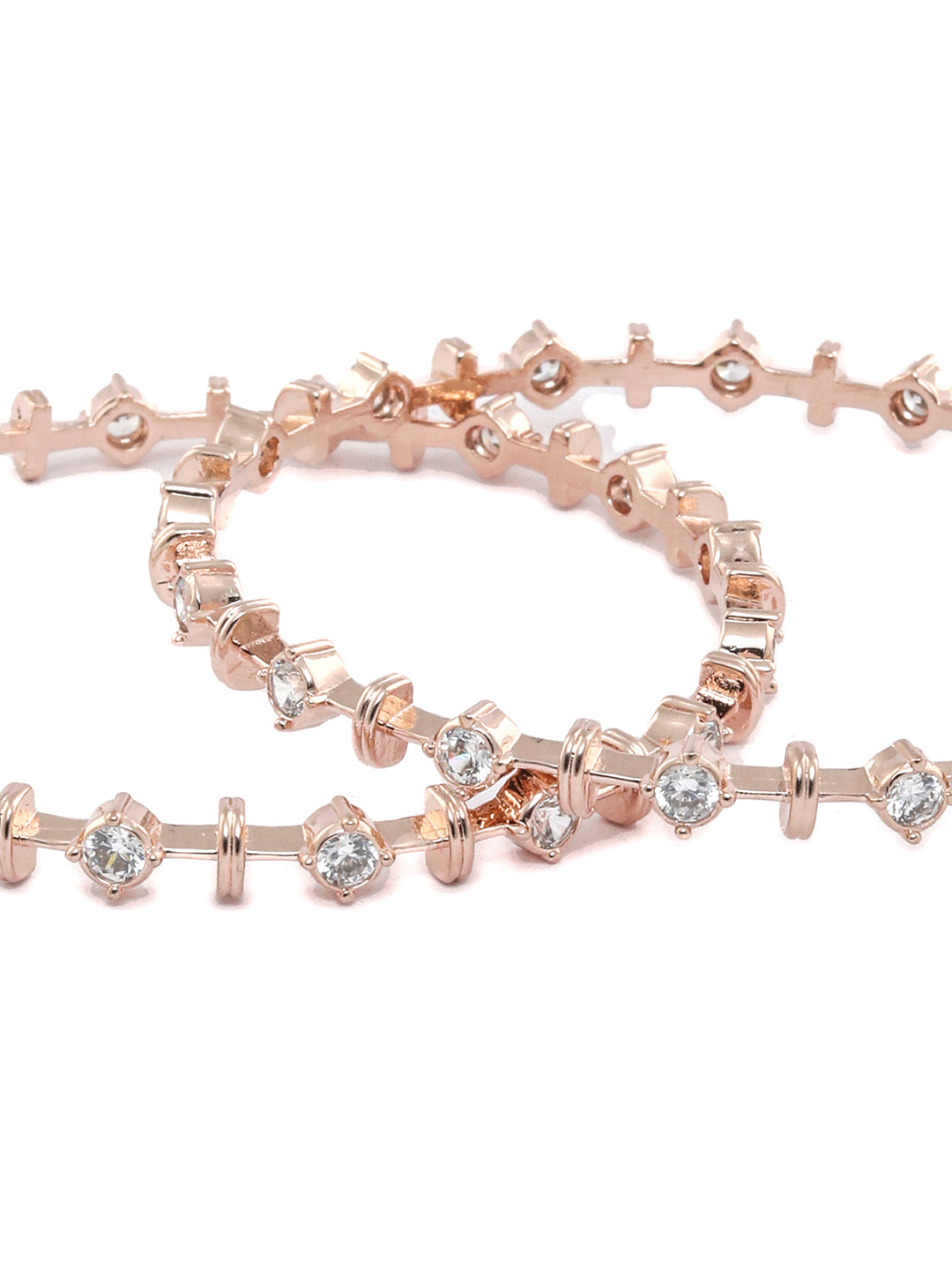 Buy Okos Valentines Day Special Rose Gold Plated Jewellery Combo of 5  Adjustable Alloy Bracelet Set Adorned With Multi Crystal Stones For Girls  and Women CO1000424 Online at Best Prices in India -
