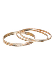 Priyaasi Classic Rose Gold Plated Bangle Set of 4