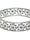 Priyaasi Stone Studded Floral Silver Plated Bangle Set of 2
