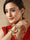 Priyaasi Red & Green Enamelled Pearl Studded Bangle Set of 2