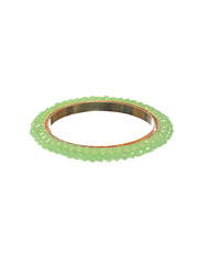 Priyaasi Mint Green Bead Studded Bangle Set of 2