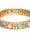 Priyaasi Multicolor Floral Pastel Stone Studded Gold Plated Bangle Set of 2