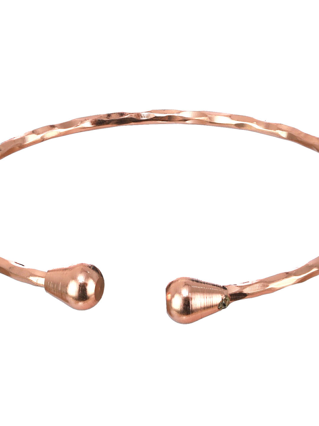 Priyaasi Elegant Textured Rose Gold-Plated Bangle Set of 2