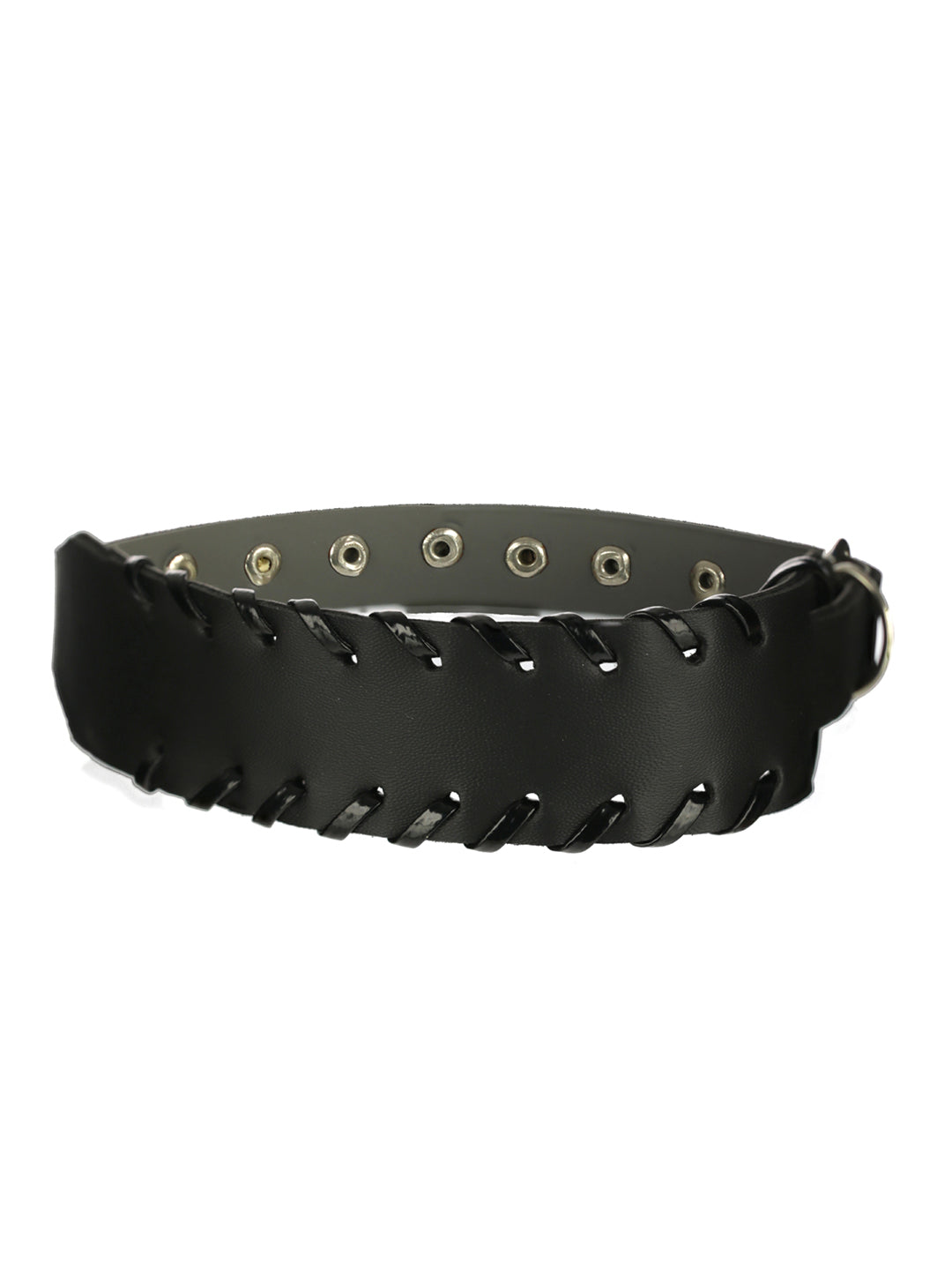 Bold by Priyaasi Black PU Wraparound Bracelet for Men