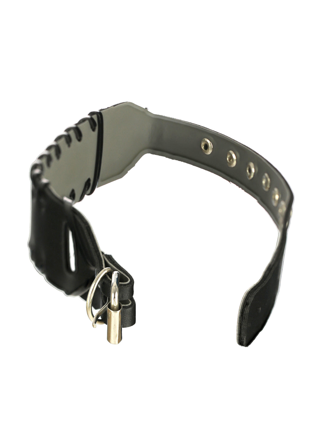 Bold by Priyaasi Black PU Wraparound Bracelet for Men