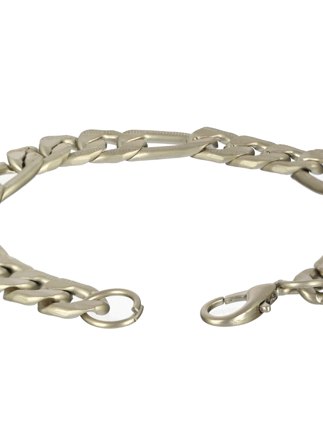 Mahi Heart Charm Rhodium Plated Bracelet for Women  Girls