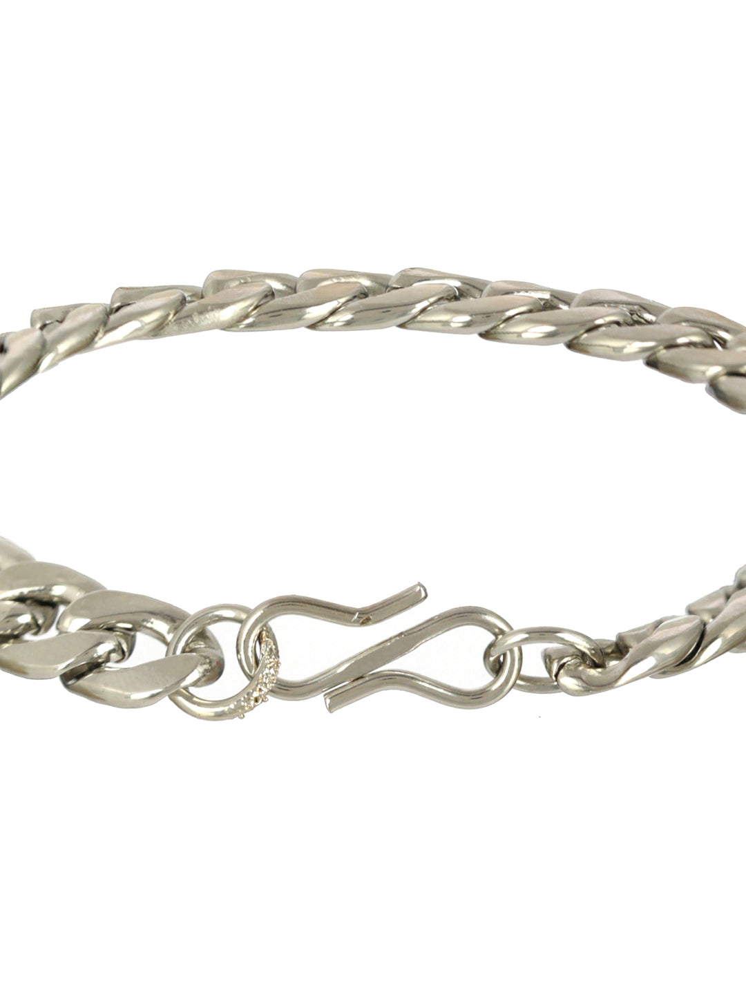 Silverwala Men's Silver Sterling 92.5 Silver Curb Bracelet (Silver; 22) :  Amazon.in: Fashion