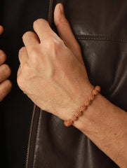 Bold by Priyaasi Stylish & Spiritual Rudraksha Bead Bracelet for Men