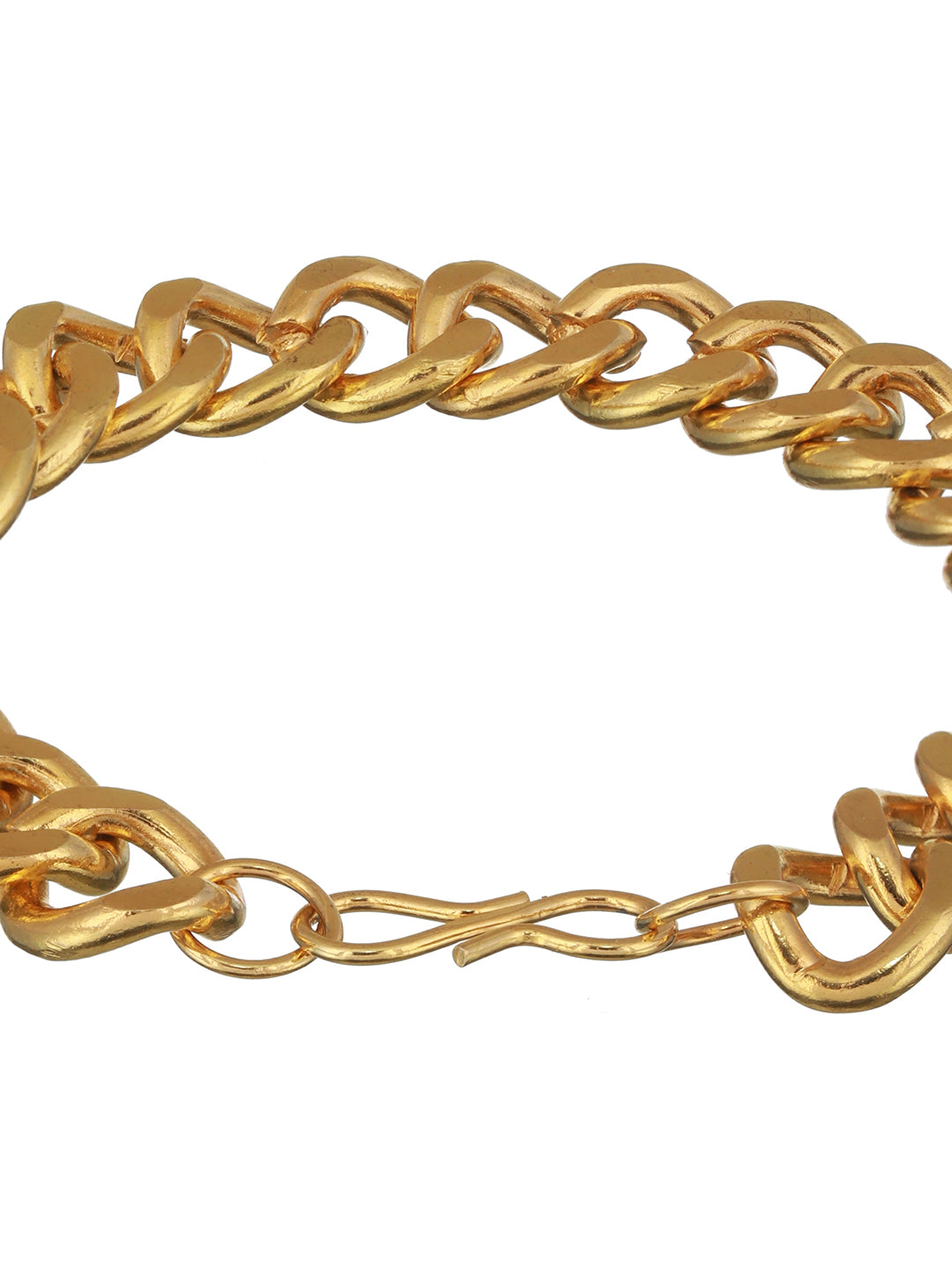 Buy Halukakah Bling Men'S 18K Real Gold Plated Dense Diamond Set Miami Chain  Big Cuban Chain Bracelet 8.7