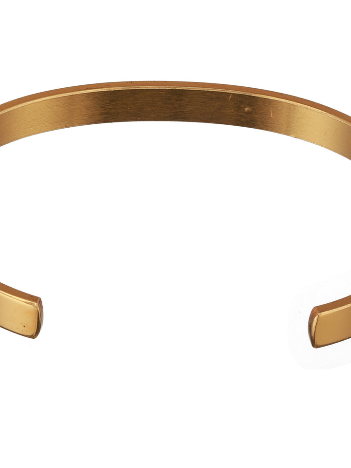 Bold by Priyaasi King Queen Solid Gold & Rose Gold-Toned Couple Bracelet