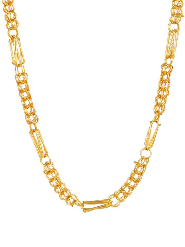 Classic Figarope Gold-Plated Link Chain for Men