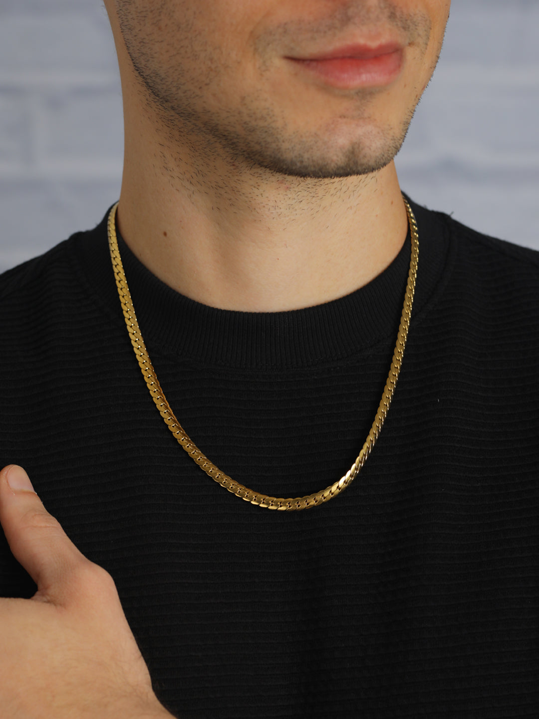 Classic Gold-Plated Link Chain for Men