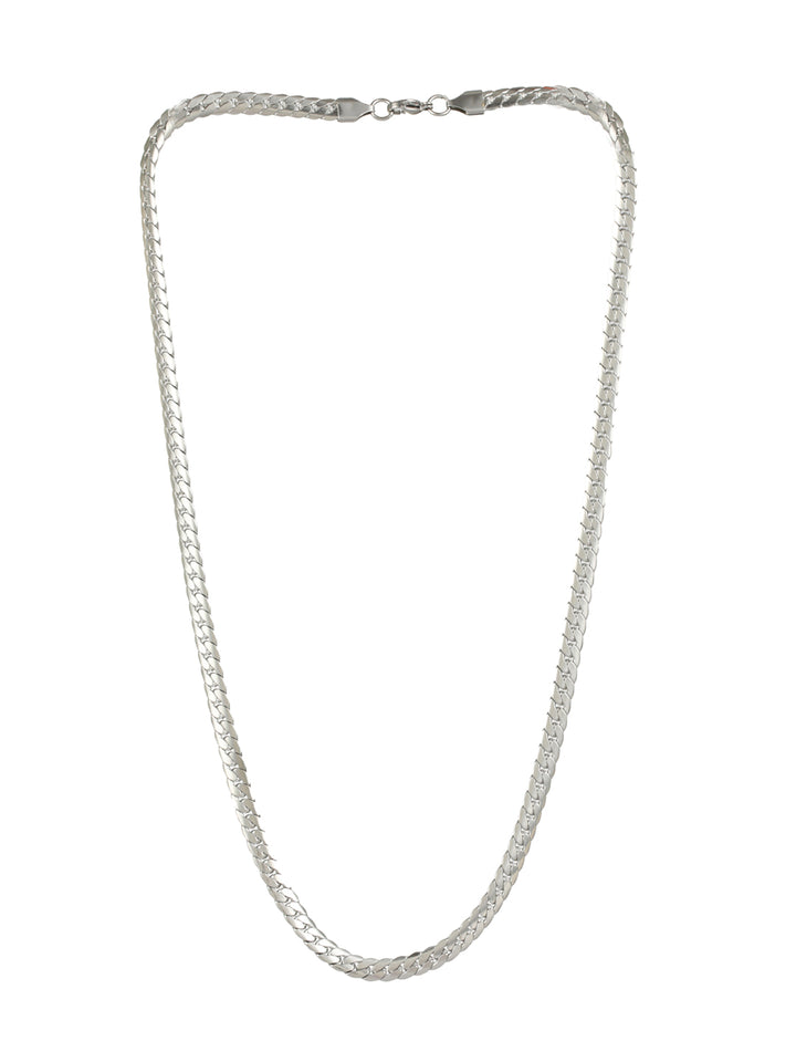 Classic Silver-Plated Link Chain for Men