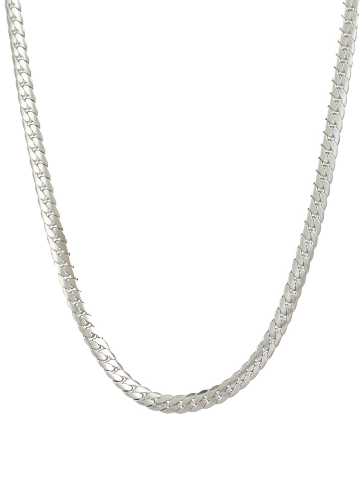 Classic Silver-Plated Link Chain for Men