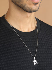 Bold by Priyaasi Detachable Heart Silver-Plated Necklace Set for Couples