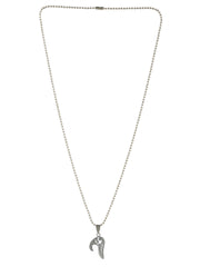 Bold by Priyaasi Detachable Heart Silver-Plated Necklace Set for Couples