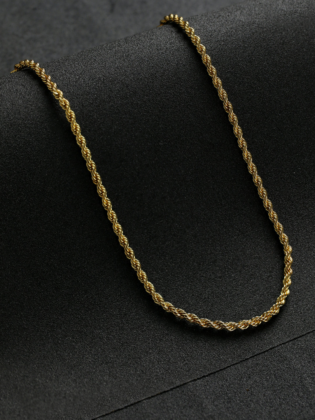 Bold by Priyaasi Gold-Plated Rope Chain for Men