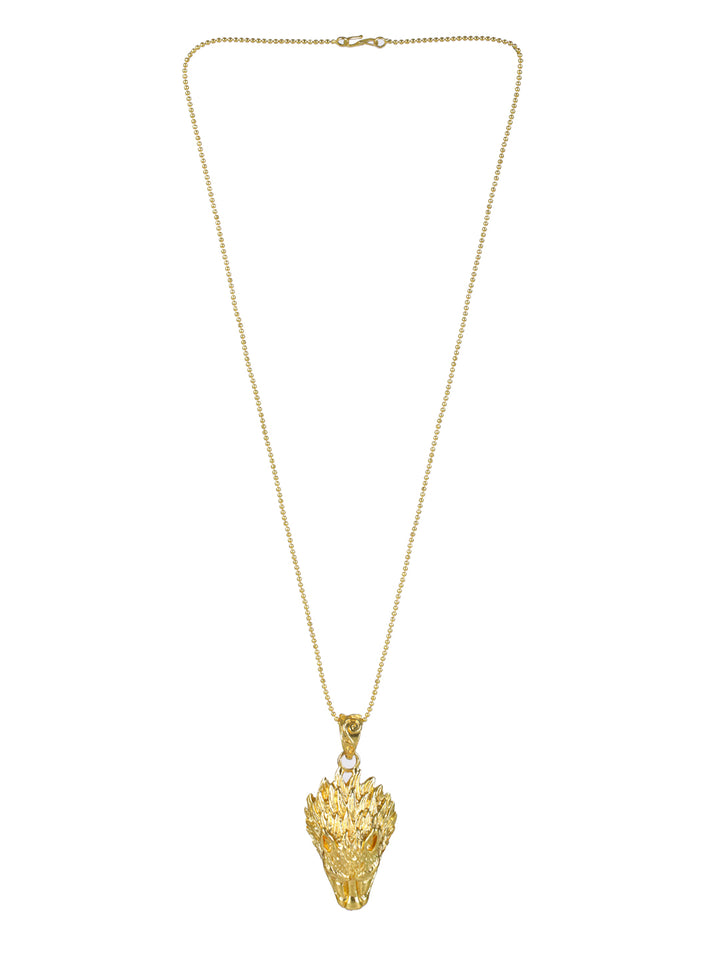 Bold by Priyaasi Lion Roar Gold-Plated Chain for Men