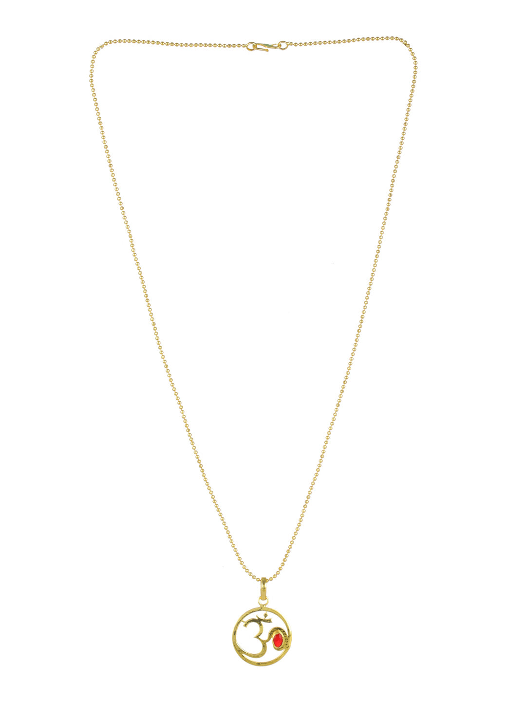 Bold by Priyaasi OM Gold-Plated Necklace for Men