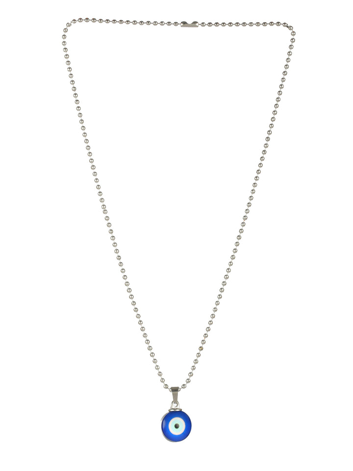 Bold by Priyaasi Blue Evil Eye Link Chain Necklace for Men