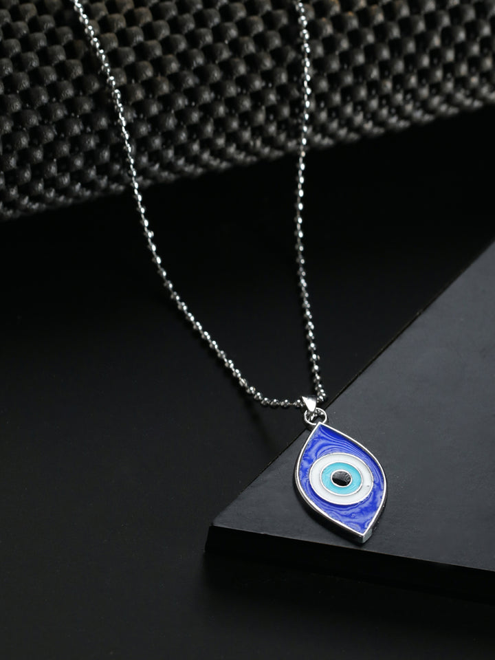 Bold by Priyaasi Evil Eye Silver-Plated Necklace for Men