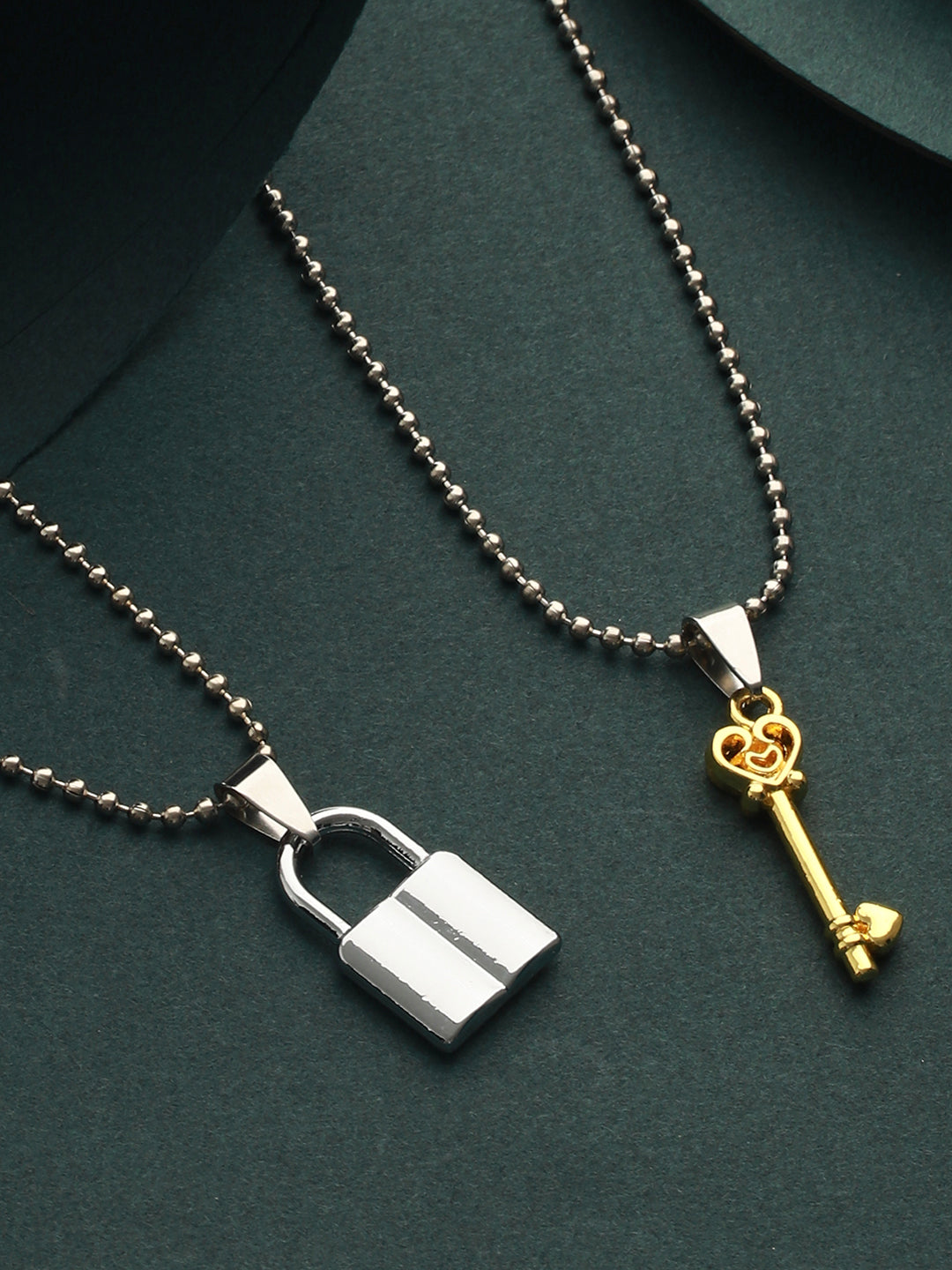 Lock and Key Pendant Chain