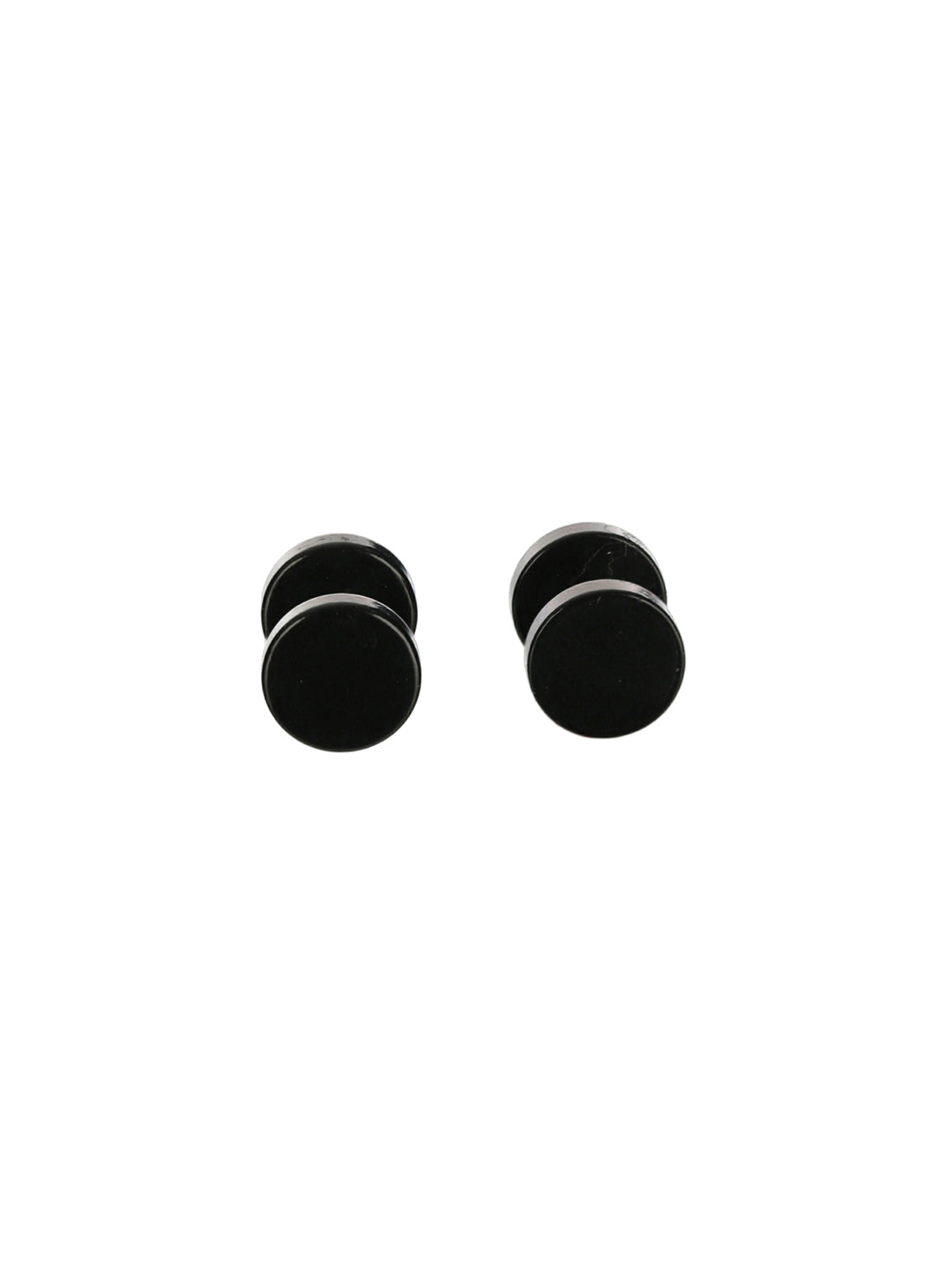 Tiny Black Stud Earrings Simple Leisure Style Alloy Jewelry - Temu