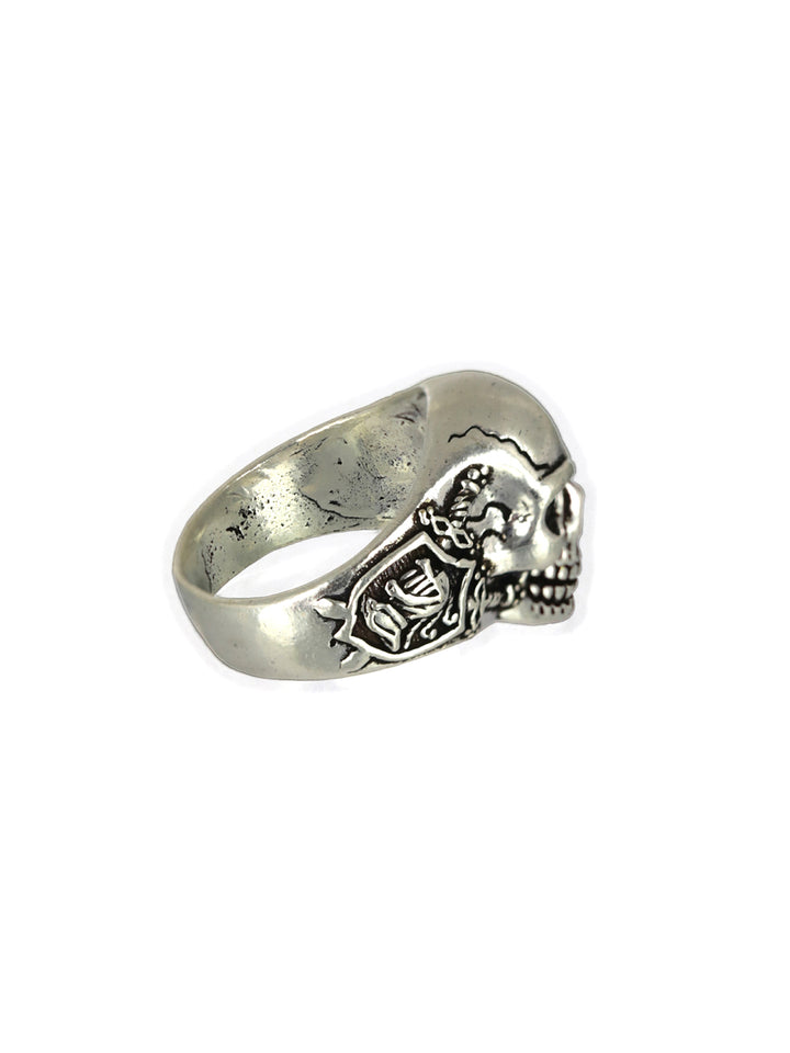 Bold by Priyaasi Silver-Plated Skull Ring for Men