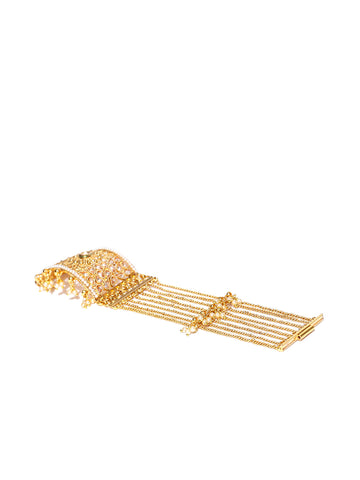 Kundan Studded Gold-Plated Bracelet