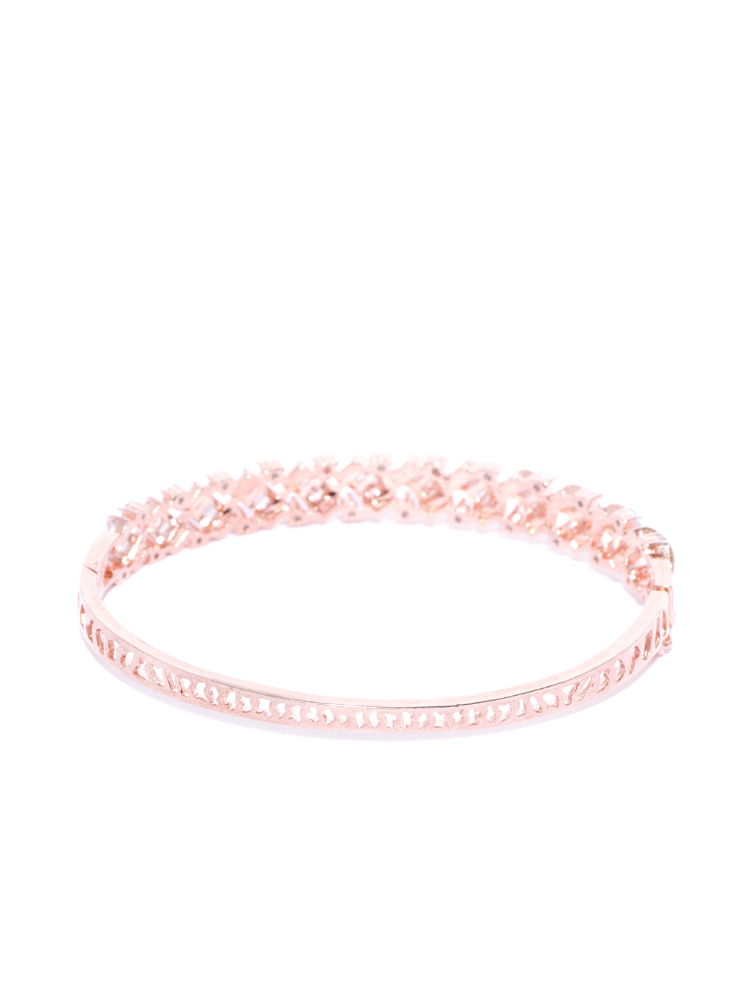 Buy Swarovski Trilliant Cut Pink Rhodium Millenia Bracelet for Women Online   Tata CLiQ Luxury