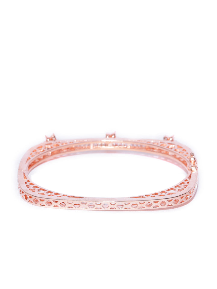 American Diamond Floral Bracelet with Gift Box