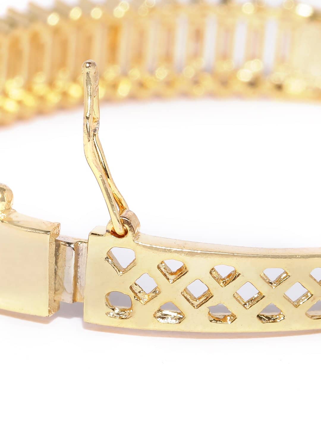 American Diamond Studded Beaded Belt Wraparound Bracelet