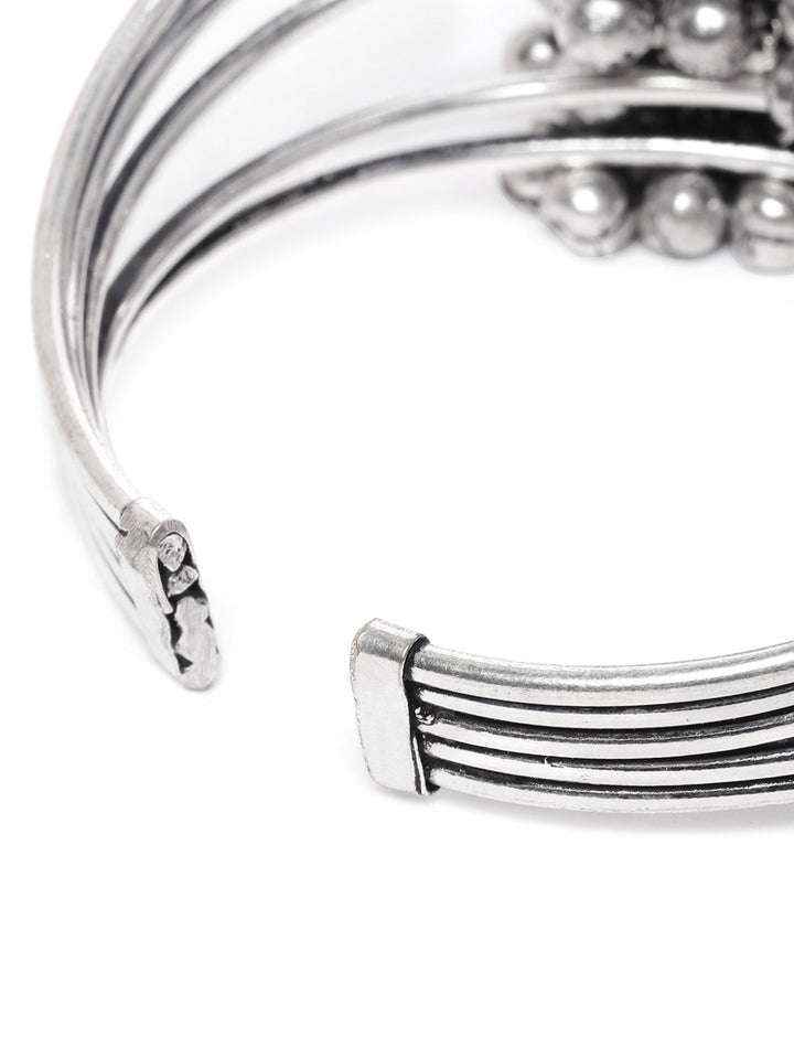 Oxidized Silver-Plated Cuff Bracelet