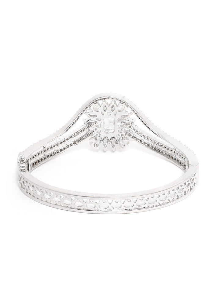 American Diamond Studded Square Shaped Bracelet