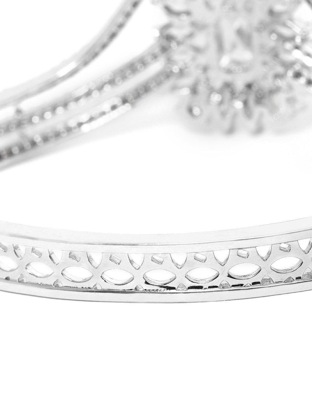 American Diamond Studded Square Shaped Bracelet